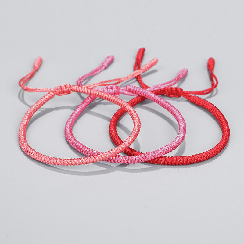 Fortune Jewel Tibetan 3Pcs King Kong Knot Protection Braided Bracelet