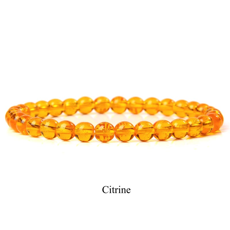 Fortune Jewel Natural Stone Quartz Healing Beads Bracelet