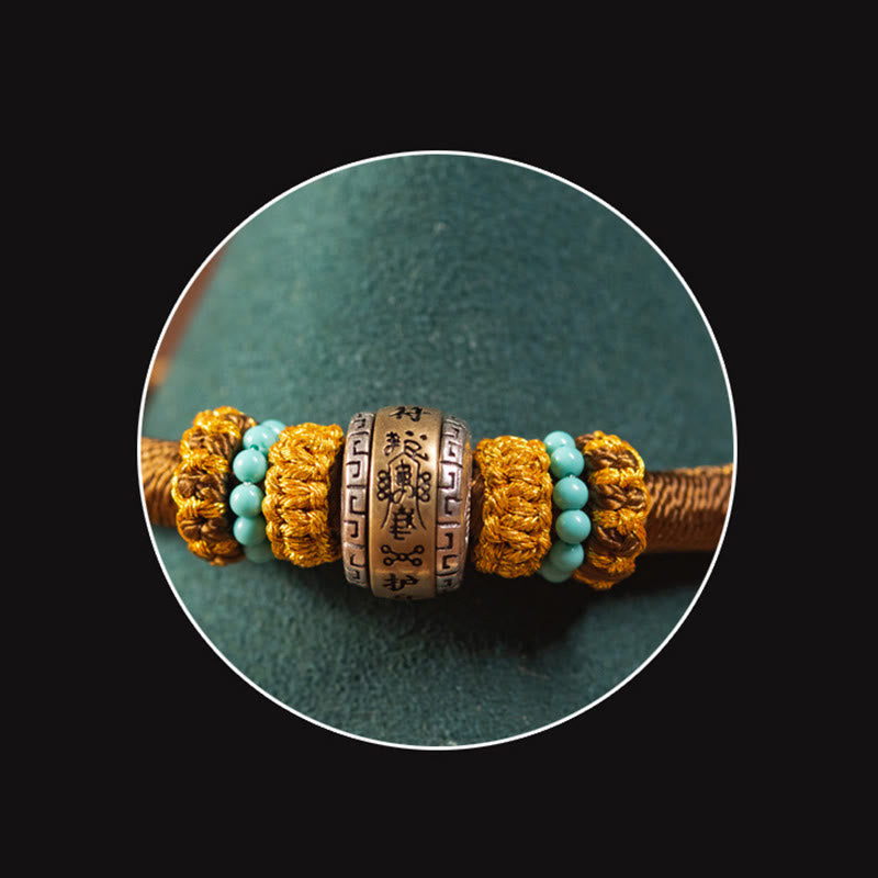 Fortune Jewel Handmade Tibetan Amulet King Kong Knot Luck Protection Braided Bracelet