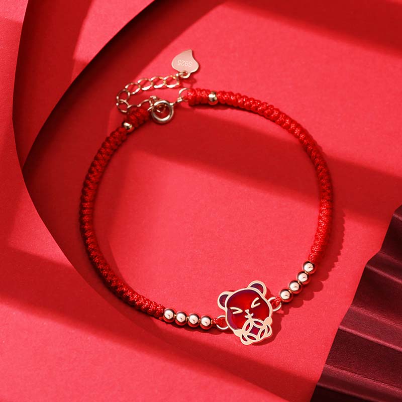 Fortune Jewel 12 Chinese Zodiac Lucky Red String Bracelet