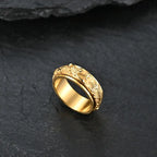 Fortune Jewel Dragon Titanium Steel Stimulation Rotatable Ring Fortune Jewel