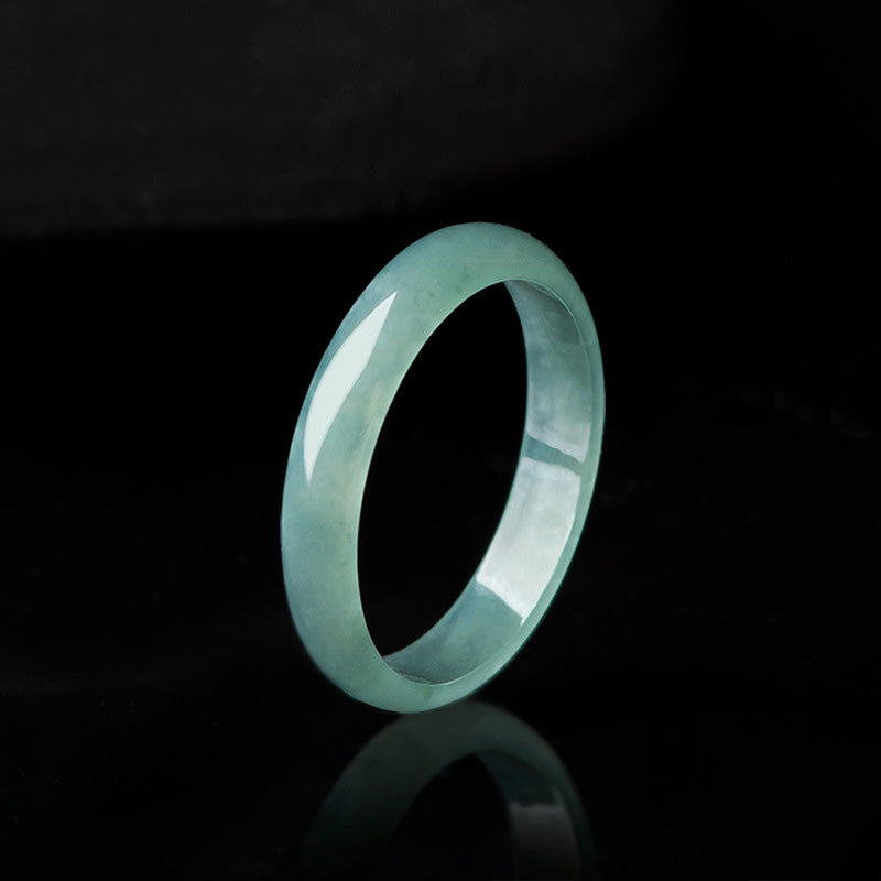 Fortune Jewel Natural Jade Prosperity Protection Ring