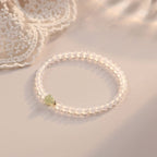 Fortune Jewel Natural White Agate Jade Luck Protection Bracelet