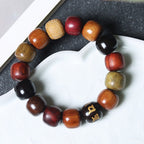 Fortune Jewel Tibet Various Wood Om Mani Padme Hum Purity Bracelet