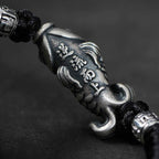 Fortune Jewel Silver Luck Koi Fish Braided String Bracelet