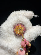 Matte Strawberry Pink Corn Charm