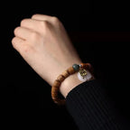 Fortune Jewel Sandalwood Jade Elephant Protection Bracelet