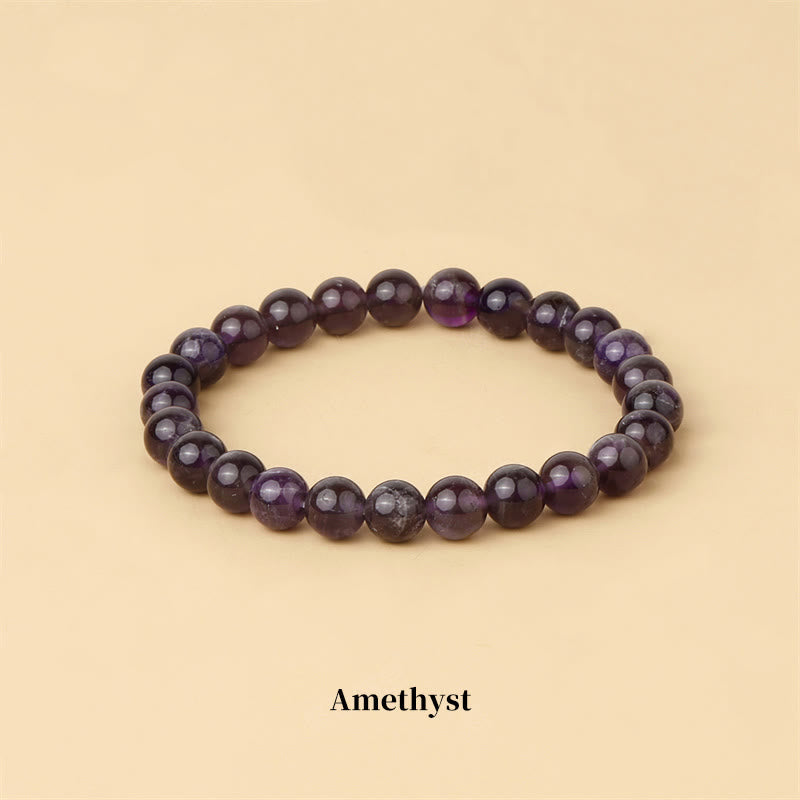 Fortune Jewel Natural Stone Quartz Healing Beads Bracelet