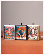 Tibetan Thangka  Amulet Talisman Pendant Necklace (35mm*45mm)