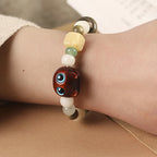 Fortune Jewel Bodhi Seed Green Sandalwood Ebony Wood Small Leaf Red Sandalwood Cat Head Paw Claw Peace Bracelet