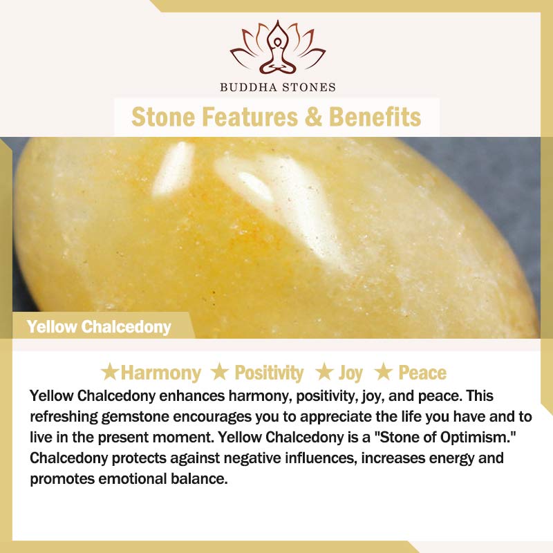 Fortune Jewel Yellow Chalcedony Harmony Positivity Bracelet Bangle