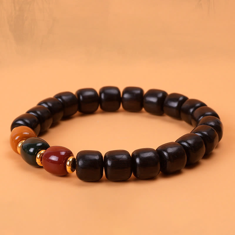 Fortune Jewel Ebony Wood Rosewood Peace Balance Bracelet
