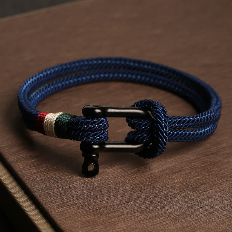 Fortune Jewel Simple Design Luck Stainless Steel Buckle Bracelet