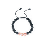 Fortune Jewel Black Obsidian Luminous Glowstone Strength Bracelet