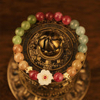 Fortune Jewel Colorful Tourmaline Jade Flowers Love Bracelet