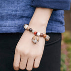 Fortune Jewel Bodhi Seed Lotus Wisdom Peace Wrist Mala Bracelet