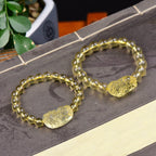 Fortune Jewel FengShui Citrine PiXiu Wealth Bracelet
