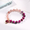 Fortune Jewel Natural Strawberry Quartz Pixiu Love Bracelet