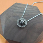 Fortune Jewel Tibetan Om Mani Padme Hum Carved Peace Purity Chain Necklace Pendant
