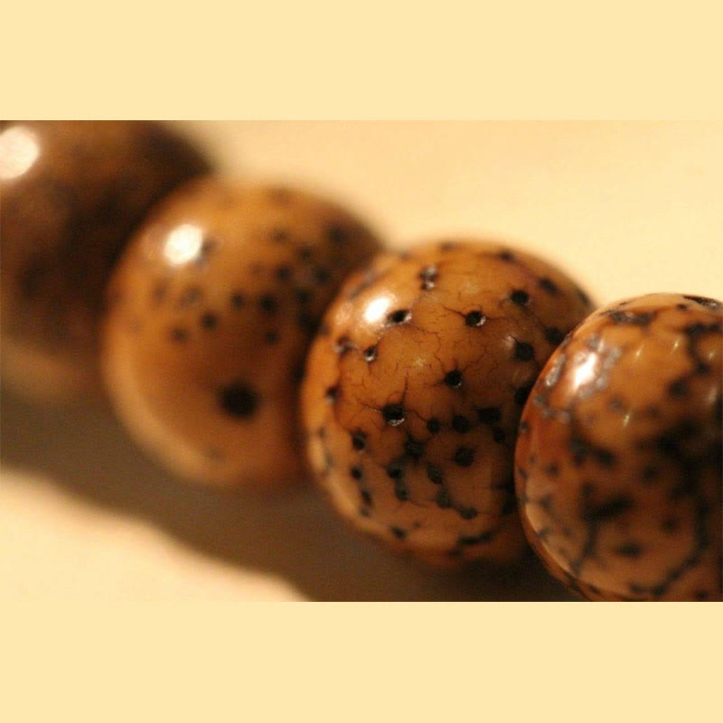 Fortune Jewel Tibetan Bodhi Seed Amber Dzi Bead Agate Zakiram Goddess of Wealth Beads Triple Wrap Bracelet