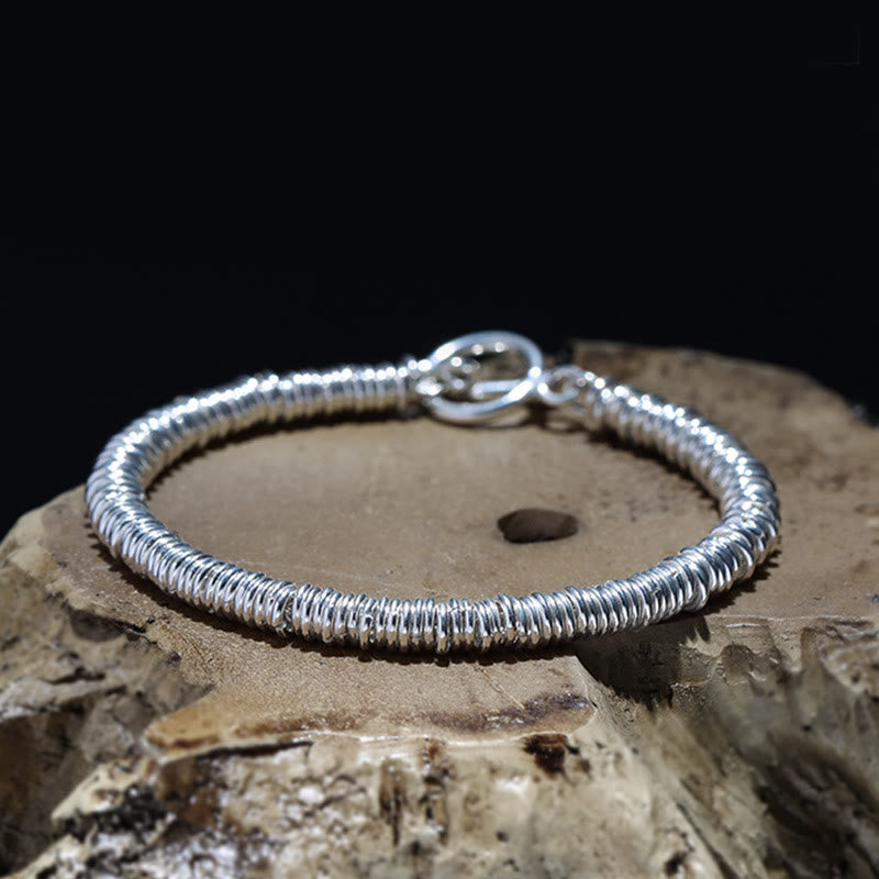 Fortune Jewel Simple Circle Pattern Design Luck Chain Bracelet