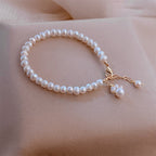 Fortune Jewel Pearl Cat Paw Healing Chain Bracelet