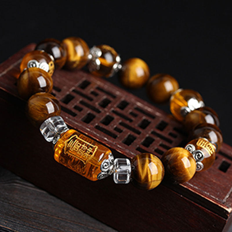Fortune Jewel Tiger Eye Bead Fortune Prosperity Bracelet