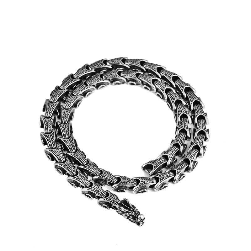 Fortune Jewel Dragon Pattern Titanium Steel Protection Necklace Pendant Bracelet Fortune Jewel