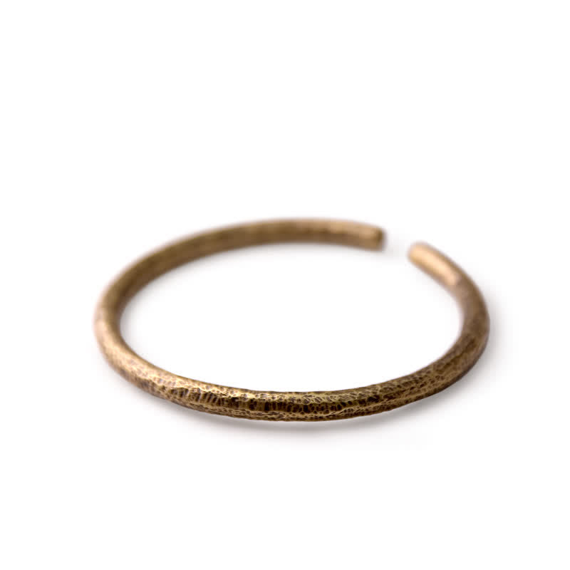 Fortune Jewel Rustic Design Copper Balance Adjustable Cuff Bracelet