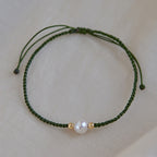 Fortune Jewel Natural Pearl Bead Luck Braid String Bracelet