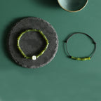 Fortune Jewel Green Bamboo Jade Pattern Luck Abundance Bracelet