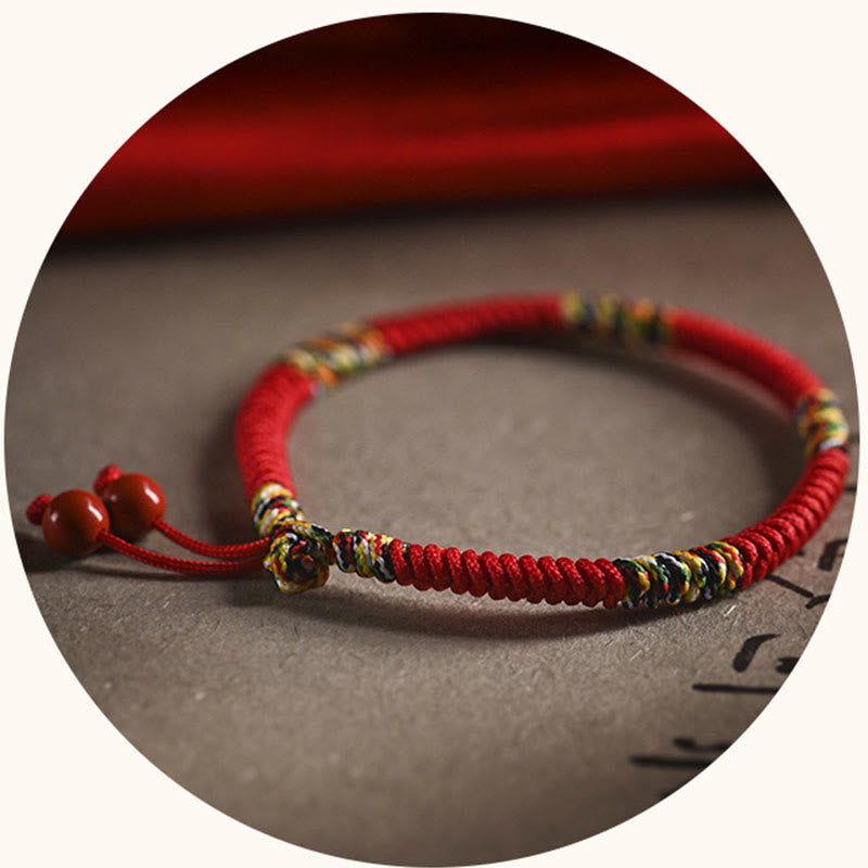 Fortune Jewel Five Colors King Kong Knot String Protection Luck Bracelet