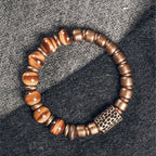 Fortune Jewel Tiger Eye Stone Copper Protection Bracelet