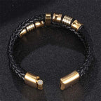 Fortune Jewel Layered Leather Weave Fortune Bracelet