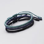 Fortune Jewel Tibetan 3Pcs King Kong Knot Handcrafted Amulet Strength Bracelet