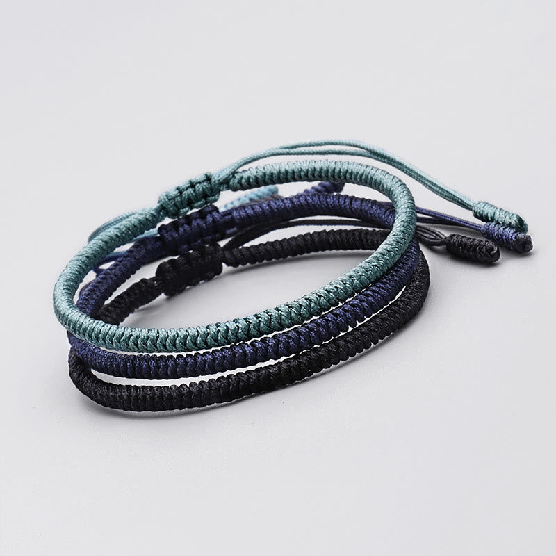 Fortune Jewel Tibetan 3Pcs King Kong Knot Handcrafted Amulet Strength Bracelet