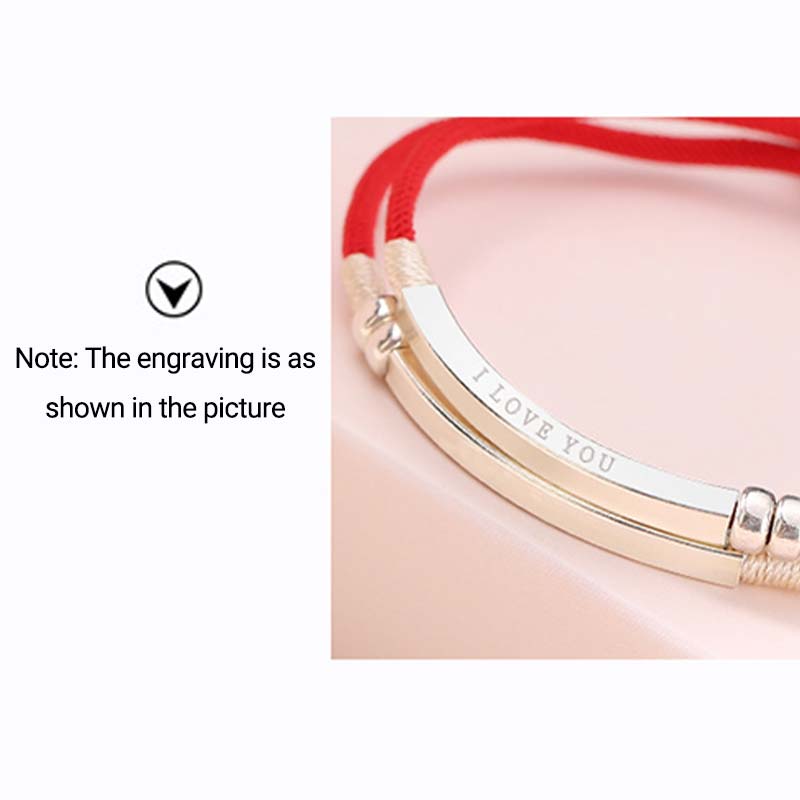 Fortune Jewel 925 Sterling Silver Red String Layered Braid Bracelet - Fortune Jewel