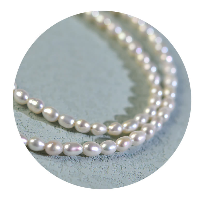 Fortune Jewel 925 Sterling Silver Natural Pearl Larimar Sincerity Necklace Pendant