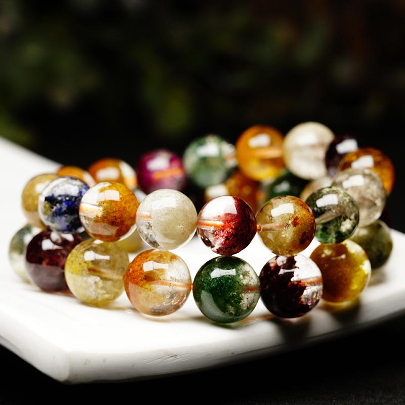 Fortune Jewel Natural Various Gemstone Crystal Love Bracelet