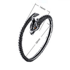 Fortune Jewel Dragon Scales Pattern Luck Protection Bracelet Bangle