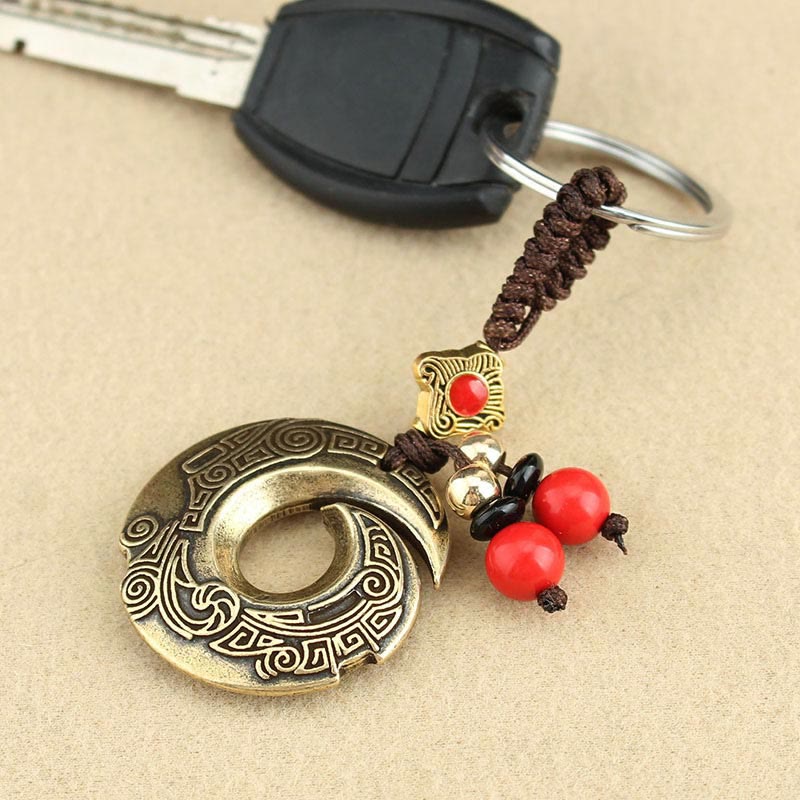 Fortune Jewel Good Luck Fortune Copper Wealth Key Chain