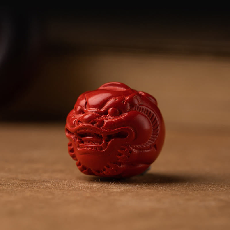 Fortune Jewel Tibet Om Mani Padme Hum PiXiu Copper Coin Small Leaf Red Sandalwood Cinnabar Protection Key Chain