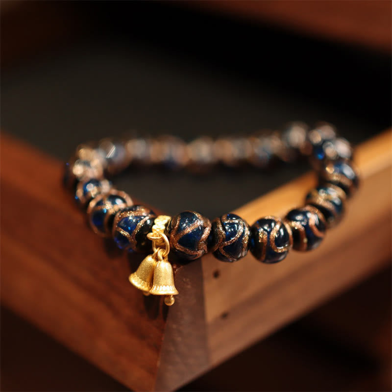 Fortune Jewel Tibetan Gold Swallowing Beast Family Five God Of Wealth Thangka Fortune Bead Bracelet