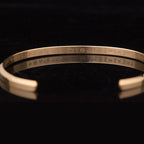 Fortune Jewel Six True Words Engraving Titanium Steel Blessing Protection Bracelet