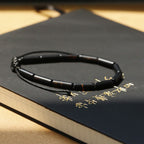 Fortune Jewel Black Onyx Bead Support Protection Bracelet