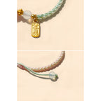 Fortune Jewel Peace And Joy Agate Peace Buckle Auspicious Handmade Braided Bracelet