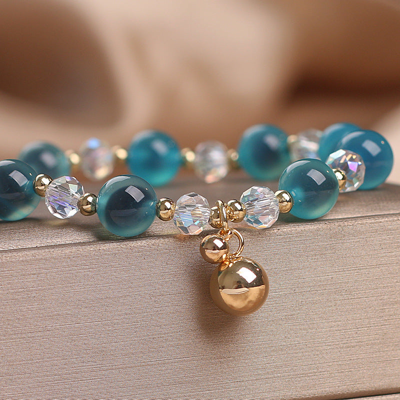 Fortune Jewel Candy Agate Healing Harmony Bead Charm Bracelet