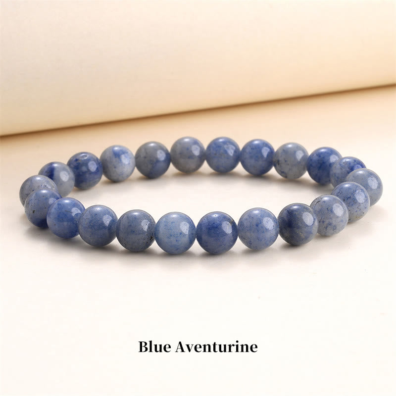 Fortune Jewel Natural Stone Quartz Healing Beads Bracelet
