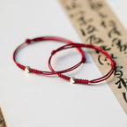 Fortune Jewel 925 Sterling Silver Luck Bead Protection Red String Braided Bracelet