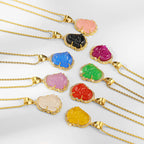 Fortune Jewel 18K Gold Filled Laughing Buddha Jade Luck Necklace Chain Pendant Fortune Jewel
